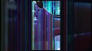 Broken TV Screen cracked effect REAL motion & electric shorts