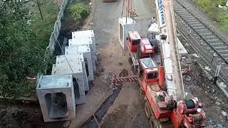tanuku railway doubling  flyover (railway)