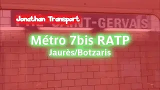 M&eacute;tro 7bis RATP - Voyage entre Jaur&egrave;s et Botzaris