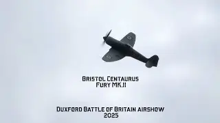 4K 2,480hp Centaurus XVIII Fury MK II at Duxford Battle of Britain airshow 2025