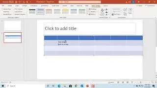 How to Resize Tables, Rows and Columns in Power Point - Office 365