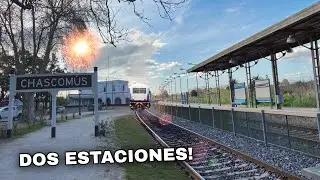 Las DOS ESTACIONES de CHASCOMUS 🛤️ #trenesargentinos #linearoca 