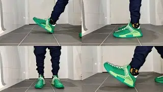 Adidas NMD HU Pharrell Williams Green Complexland On Feet