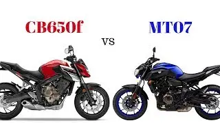 Honda CB650f vs Yamaha MT07