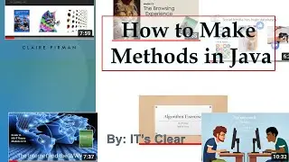 How to Make Methods in Java
