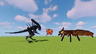 Myrmex  Queen ( Ice  and  Fire  MOD )  VS.  Xenomorph  Queen ( Aliens  versus  Predator  MOD ).