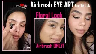 Floral Airbrush Makeup Eye Art | IHeartAirbrush