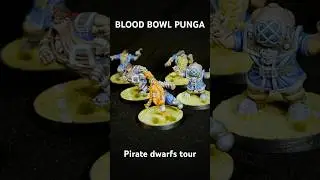 Showcase - Bloodbowl / Punga - Pirate Dwarfs Team #paintingwarhammer