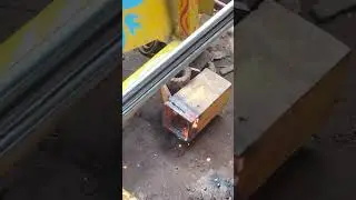 Expert Iron Cutting Using a Gas Cutter #shortvideo #gascutting #skills