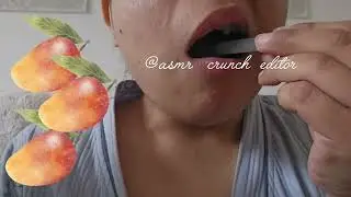 ASMR Black  slate pencil crunch relaxation video