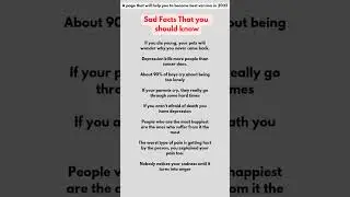 Sad Psychology Facts That You Should Know #psychology #psychologyfacts #sadfacts #psychologytoday