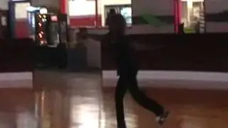 Skating spinson Saturday evening skate