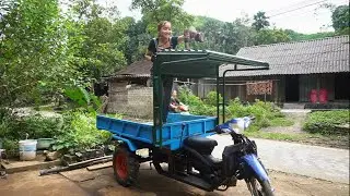 Restoring and making three-wheeled vehicles from old engines, episode 4. Making the roof