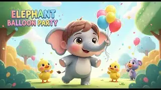 Elephant Balloon Party &ndash; Nursery Rhyme, Toddler Learning, Animal Fun, and Colorful Celebration