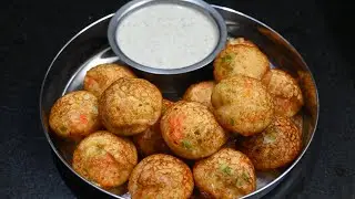 Leftover Rice Breakfast Recipe | Easy Dinner Recipe | Lefover Rice Kuli Paniyaaram.