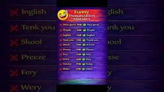 Funny Pronunciation Mistakes 😂 | Speak Clearly | English Study #shorts
