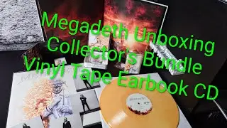 Unboxing Megadeth Collector's Bundle colour Vinyl, Tape, Earbook CD v&ouml; 22.01.26