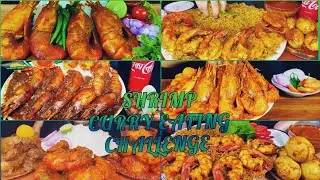 Mukbangers  eating Shrimp curry challenges compilation.Who is the best challenger??
