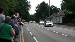 2012 Olympic Cycling, Men's Road Race, passing along Portsmouth Road, Esher, Surrey, England