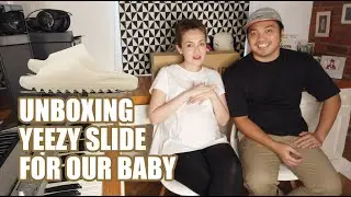 Unboxing Yeezy Slides - Our First Purchase For Our Baby