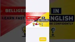 Learn the Word Belligerent Fast and Easy!