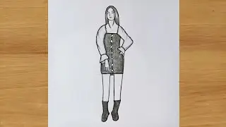 How to Draw a Fashion Girl | Pencil Sketch for Beginners