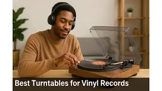 🎶 cotsoco Bluetooth Vinyl Record Player | Best Turntables for Vinyl Records 🎶