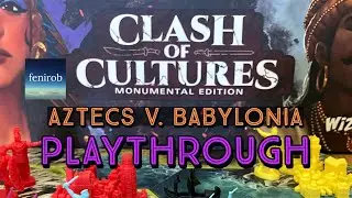 Clash Of Cultures: Monumental Edition Board Game | Playthrough (Aztecs v. Babylonia)