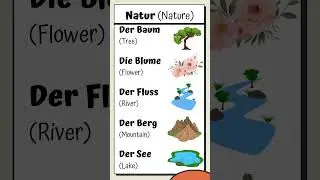 Learn German Nature Words | Trees, Flowers, Rivers, and More!