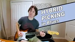 Hybrid Picking guitar lesson - blues