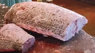 Big Red Snapper Fish Cutting Live In Bangladesh | Fish Cutting Skills In Fish Market