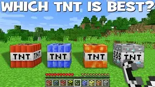 WHICH TNT or WATER TNT or LAVA TNT or DIAMOND TNT is the BEST in Minecraft ? SUPER TNT !