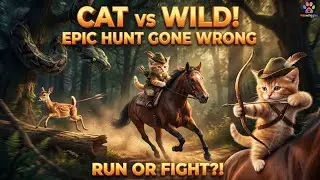 MeowGigglez the Brave Hunter | Horse Ride & Giant Snake Escape 🐍😱