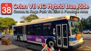 MTA Q38 Bus Ride: 2009 Orion VII NG Hybrid 4394 from Corona to Rego Park via Eliot & Penelope Avenue