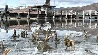 Gods voices frozen Lake Suwa natural phenomenon is called omiwatari