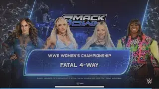 WWE 2K25 Sol Ruca vs Nia Jax vs Naomi vs Liv Morgan WWE Women's Championship match