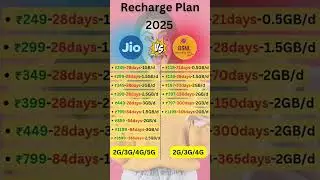 Jio vs BSNL Recharge Plan 2025 #jio #bsnl #shorts #Uday #entertainmen  #Udayentertainmen