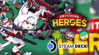 Switching Heroes: Action RPG (Idle game) on Steam Deck | SteamOS | Waydroid | ~50 FPS