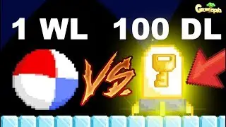 1 WL BLAST vs 100DL BLAST!! | GrowTopia