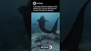 The Shocking Defense Mechanism of a Electric Ray #shorts #nature