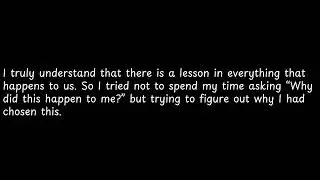 I truly understand that there is
