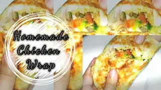 Peri peri Chicken Cheese Wrap #wrap #chickenwrap