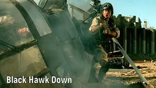Black Hawk Down - War in urban areas. Sergeant Norm Hoot Gibson leads the column to the base