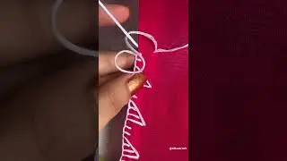 💖💥Exclusive border embroidery design🪡#shorts #cute #trending #viral #art #embroidery #tutorial