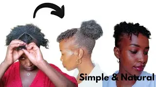 Natural Tapered Afro Puff Hairstylefor Any Occasion