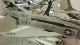 Diecast aircraft collection.