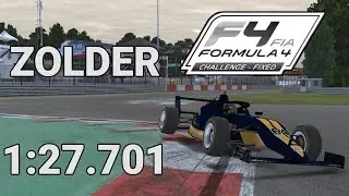 iRacing Onboard | FIA F4 - Fixed | 24S4Wk 11 - Zolder | 1:27.701