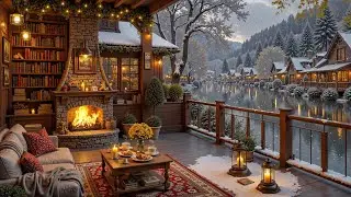Relaxing Jazz Instrumental Music ⛄ Cozy Winter with Smooth Jazz Music at Coffee Shop Ambience
