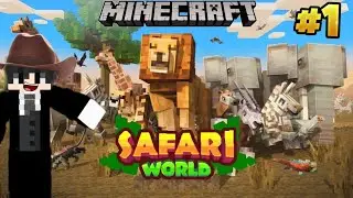 Minecraft Safari World EP1 | Yeh Jungle Itna Dangerous Hoga Socha Nahi Tha! 🦁🔥&rdquo;