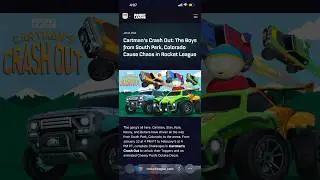 Новое событие South Park x Rocket League! Cartman&rsquo;s Crashout!